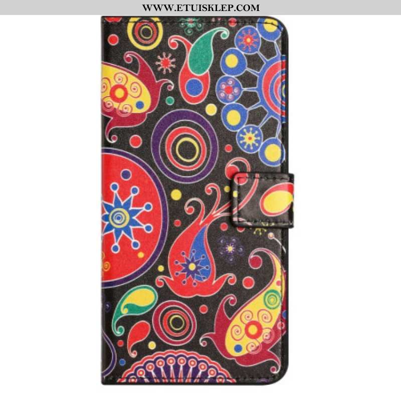 Etui Folio do iPhone 14 Pro Wzór Galaktyki